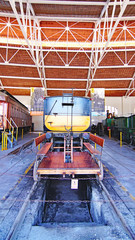 Museo del tren en Vilanova y la Geltru, Barcelona, Catalunya, España