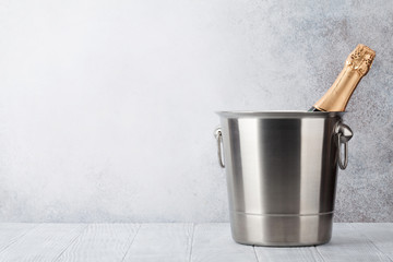 Champagne bottle in bucket © evgeeenius