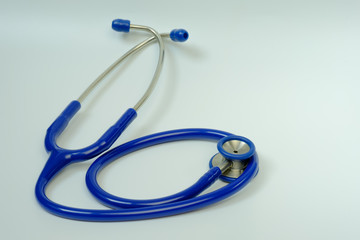 A blue stethoscope for children