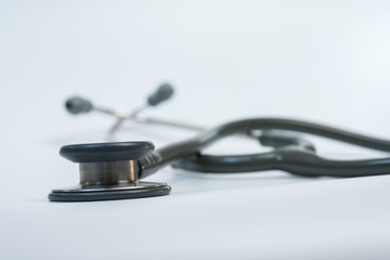 A gray stethoscope for adults