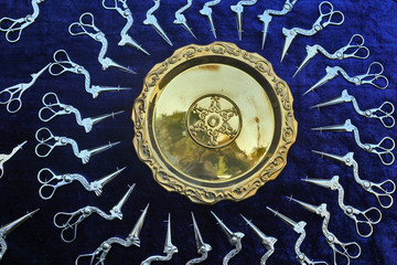 dekorative Scheren auf Basar in Buchara, Usbekistan