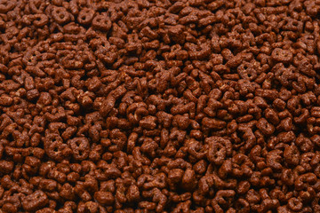 Corn-flakes background and texture. Top view. cornflake cereal box for morning breakfast.
