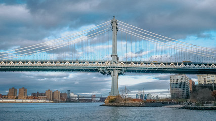 Fototapeta na wymiar Famous Manhattan Bridge in New York