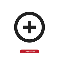 Add button vector icon