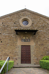 Facade of Saint Leonardo in Arcetri Church. Florence, Italy.