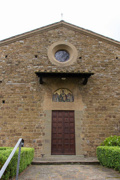 Facade of Saint Leonardo in Arcetri Church. Florence, Italy.