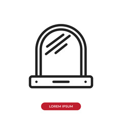 Mirror vector icon