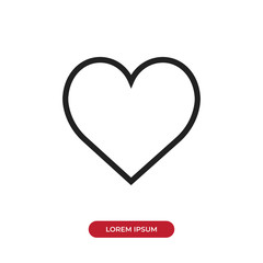 Heart vector icon