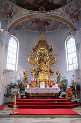 Fototapeta premium Maria Vesperbild Church in Ziemetshausen, Germany 