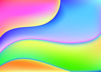 Fluid colorful shapes composition background. Neon bright trendy gradients. Collage. Vector