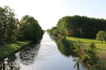 Canal de la Haute-Seine. Abandoned canal in central, northeastern France. Clesles, Champagne,...