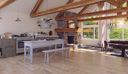 modern luxury house interior.