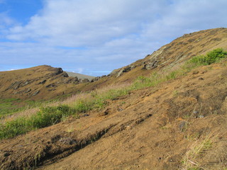 Moais of Eastern Island. Chile