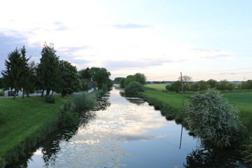 Canal de la Haute-Seine. Abandoned canal in central, northeastern France. Clesles, Champagne,...