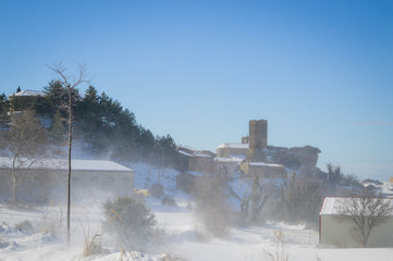 Lo bonito del invierno en Luesia España