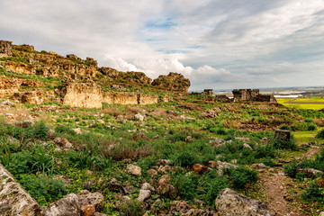 Antalya - Turkey. January 29, 2019. Sillyon ( Kestros) Ancient City. 