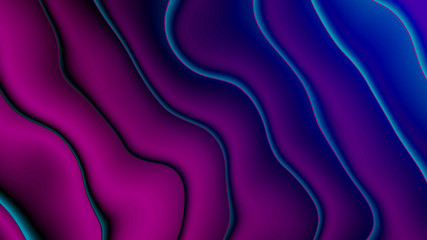 Background in paper style. Of multi-colored details.