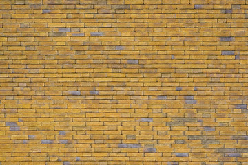 Yellow Brick wall for background or texture. Old red brick wall texture background