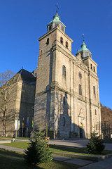 Fototapeta na wymiar Saints Pierre, Paul and Quirin Church, Malmedy, Belgium