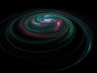 Nuclear energy, atoms and molecules, surge of energy, abstract 3d illustration.