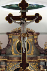 Crucifixion, church of St. Clement in Primisweiler, Germany