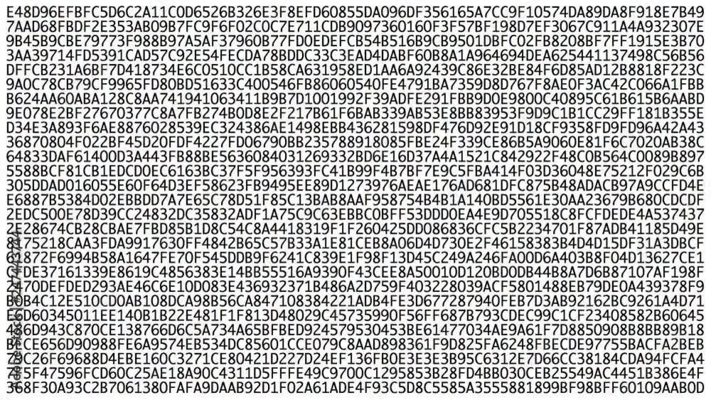 Aufkleber Changing binary hex code on computer screen, chaotically changing. Data transfer via network and cyber security concept.