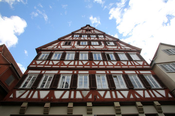 Half-timbered old house in Tubingen, Germany