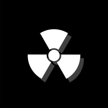 Radiation icon flat
