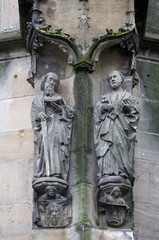 Obraz premium Saint Paul and Saint Peter, Collegiate Church of St. George in Tubingen, Germany 