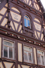 Fototapeta premium Half-timbered old house in Aalen, Germany 