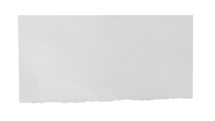 white paper ripped message torn