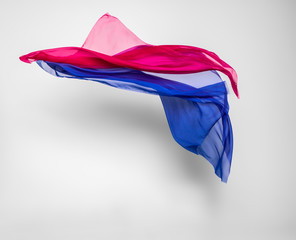multicolored fabric in motion