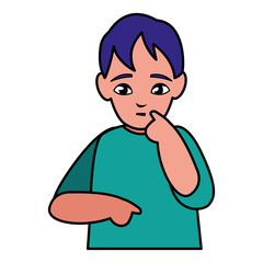 cute little boy character