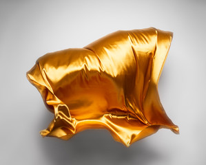 abstract yellow fabric in motion
