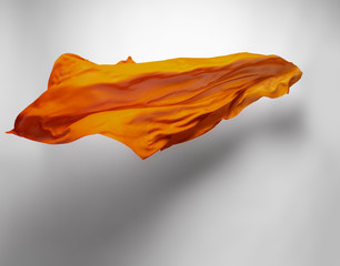 abstract orange fabric in motion