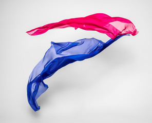 multicolored fabric in motion