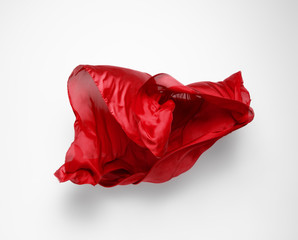 abstract red fabric in motion