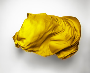 abstract yellow fabric in motion