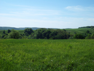 Field in early spring. Land preparation for sowing. Picturesque and gorgeous scene. rural landscape. Ukrainian fields