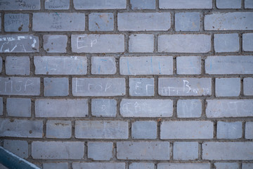 Obraz premium Grey brick wall background