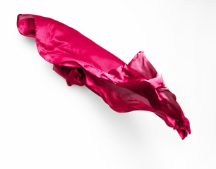 abstract red fabric in motion