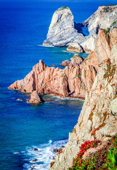 Naklejka premium Cabo da Roca, Portugal - Atlantic Ocean