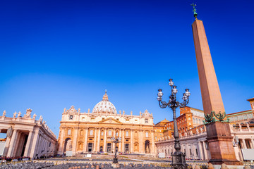 Fototapeta na wymiar Vatican, Rome, Italy - Piazza San Pietro