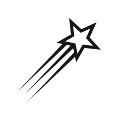 Flying star icon