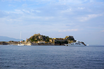 Fototapeta premium greece corfu old fort paleo frourio