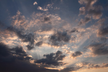 Obraz premium dramatic sky with clouds