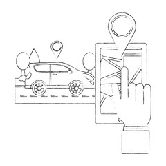 smartphone with gps application
