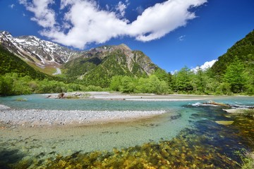 Fototapeta premium Kamikochi / Japan ~ the season of fresh green
