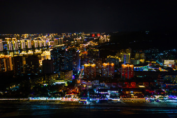 Fototapeta na wymiar Night resort city