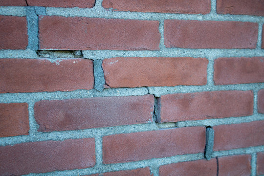 Crack in Brick Wall caused by subsidence
